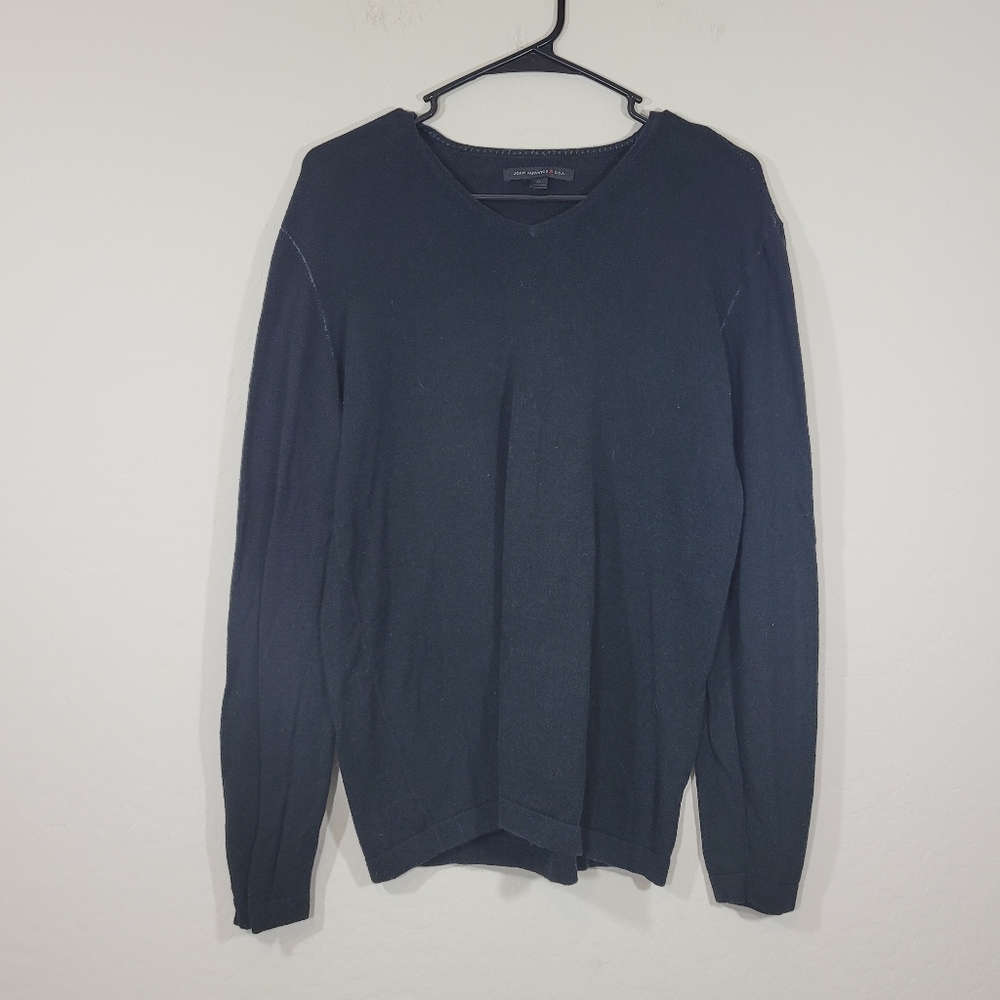 John Varvatos cotton & linen blend sweater M